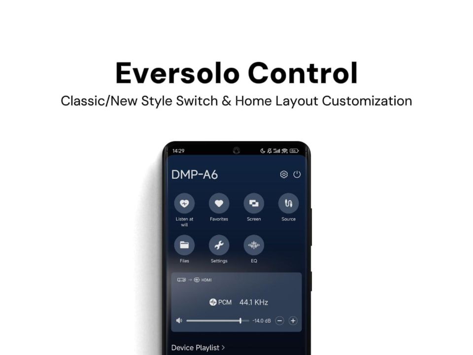 Switch Between Different Styles in Eversolo APP, as well as adjusting Home Layout